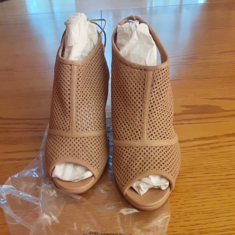 J.Crew cut out slingback leather shoe.